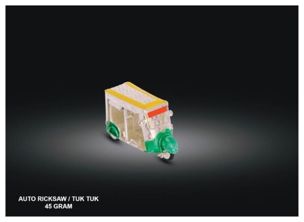 Miniature 92.5% Pure Silver Auto Rickshaw