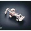 Miniature Pure Silver Bull Dozer