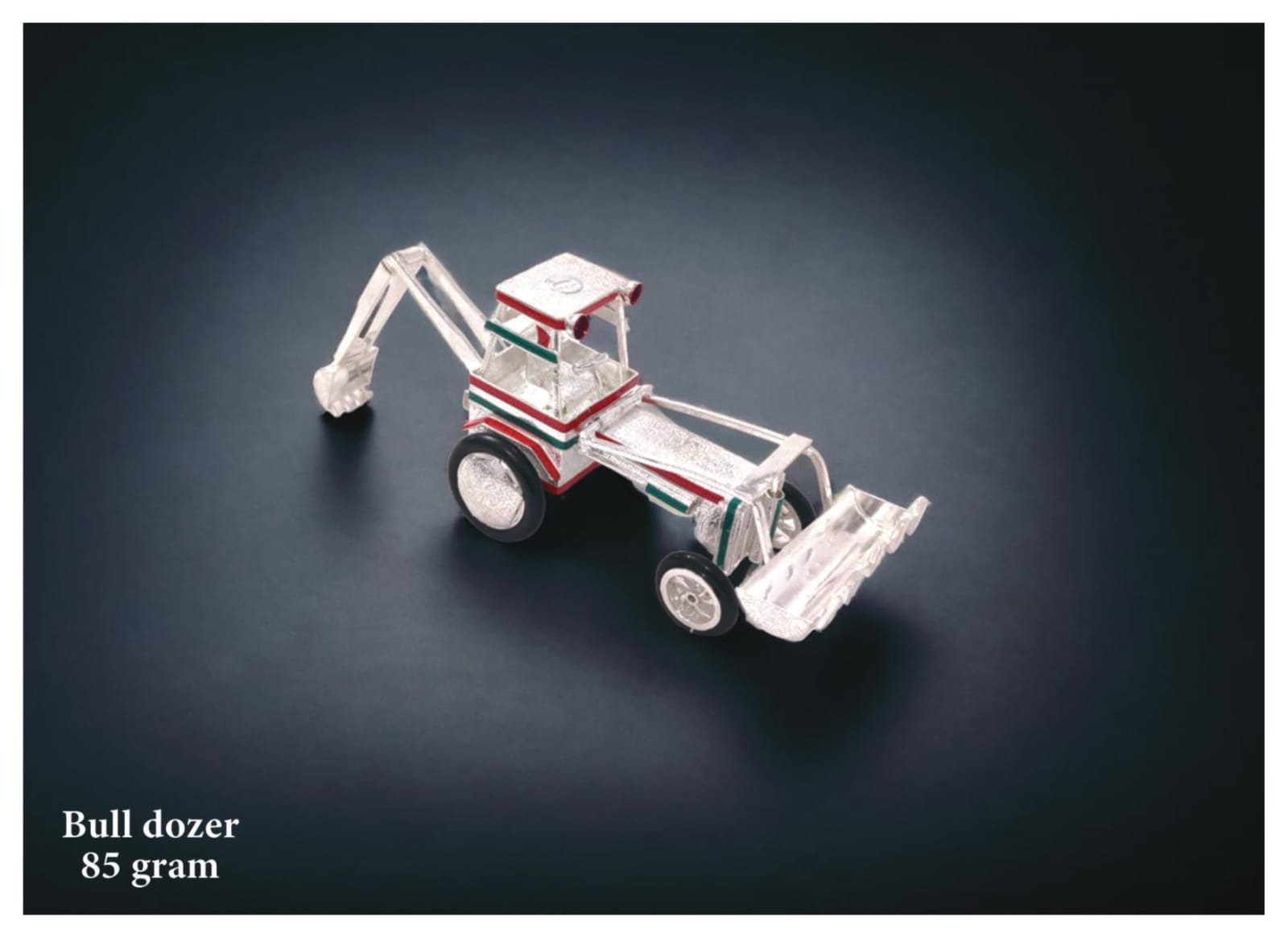 Miniature Pure Silver Bull Dozer