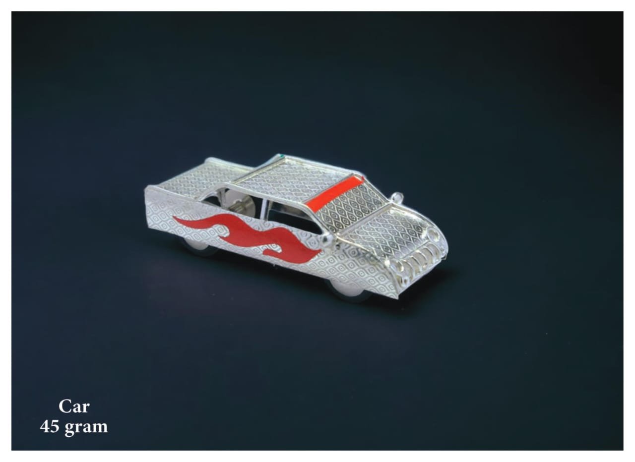 Miniature Pure Silver Car