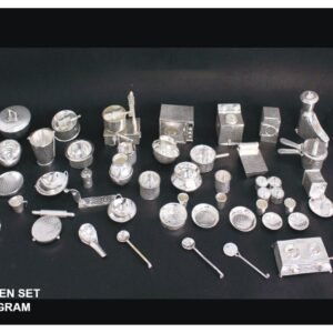 Miniature Pure Silver baby Kitchen set