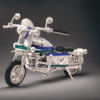 Pure Silver Motorcycle
