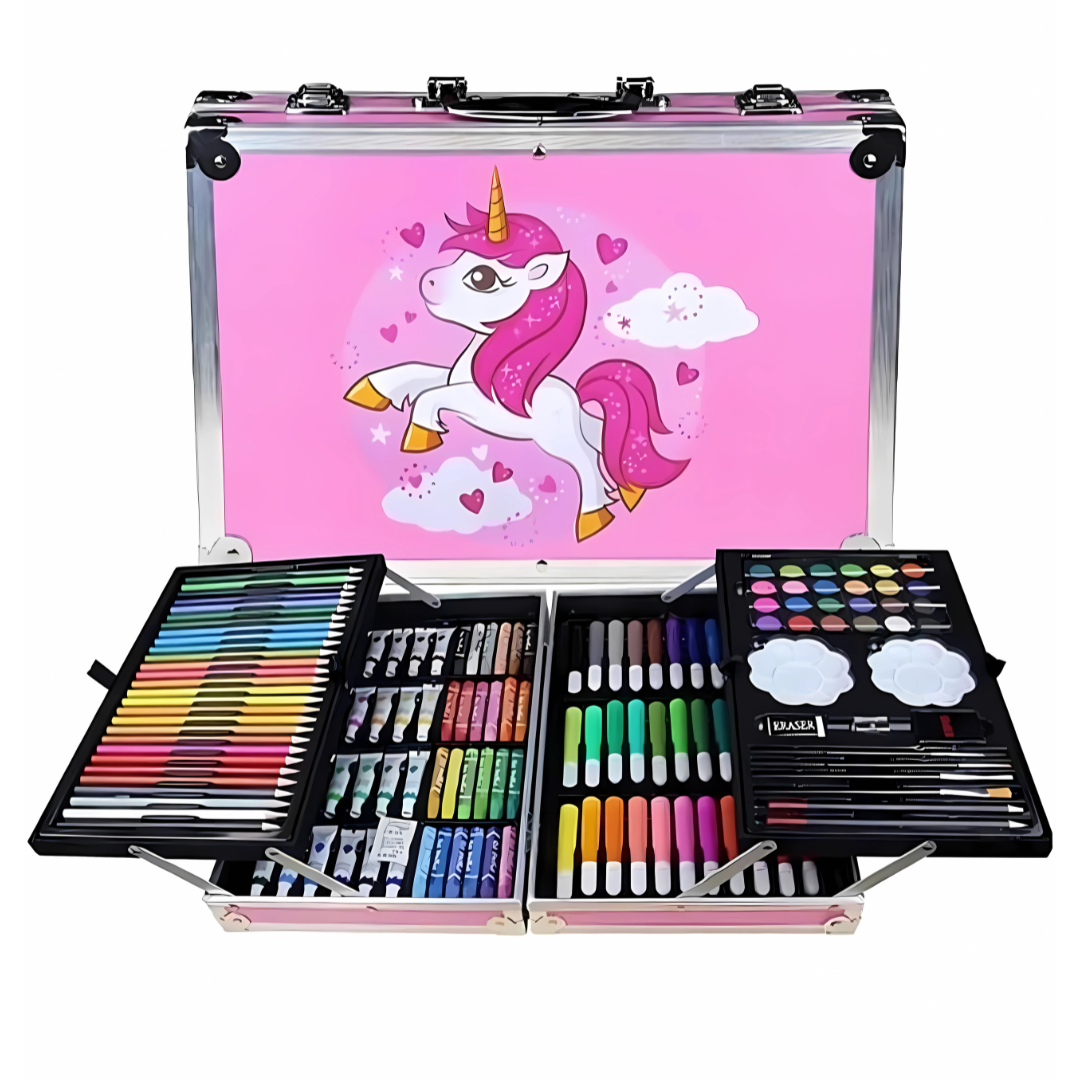 Coloring set for Kids - Unicorn Suitcase Type