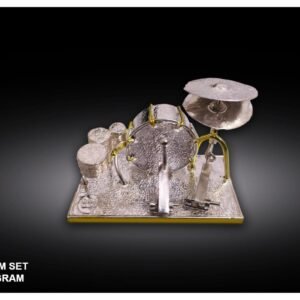 Miniature Pure Silver Drum Set