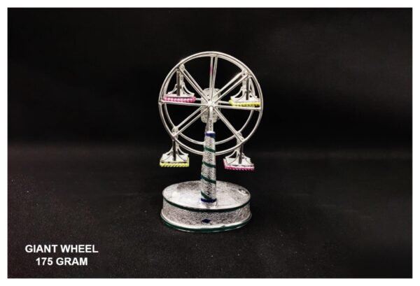 Miniature Pure Silver Giant Wheel Toy