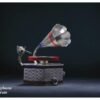Miniature Pure Silver Gramaphone