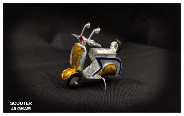 Miniature Pure Silver Scooter