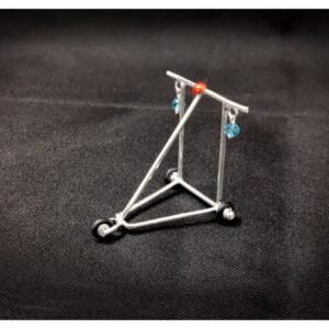 Miniature Pure Silver push type Walker