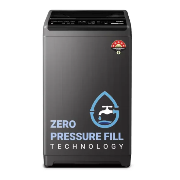 Whirlpool 6.5 kg Magic Clean 5 Star Fully Automatic Top Load Washing Machine Grey